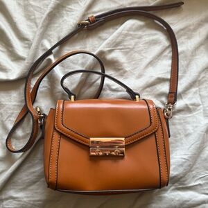 Faux leather crossbody bag